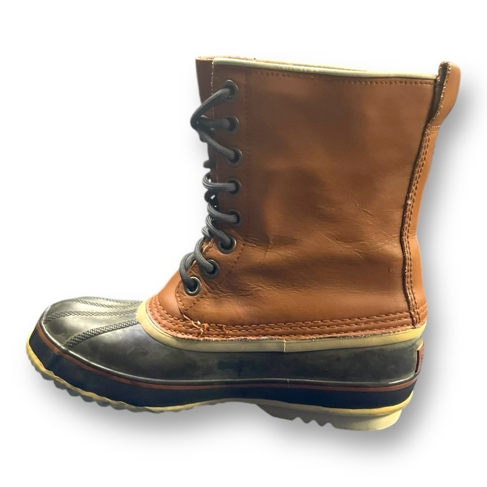 Sorel Brown and Yellow Winter Boots - Picture 6 of 8